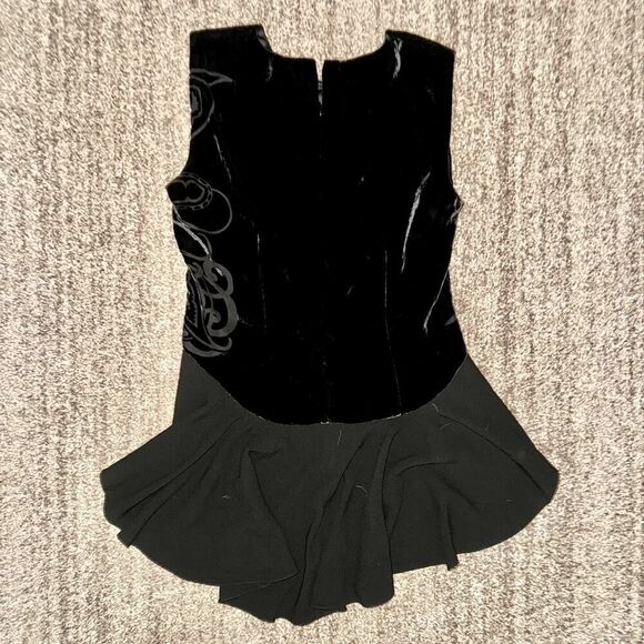 Elie Tahari Womens Silk Velvet Sleeveless Mini Sheath Dress in Black Size Medium - Picture 8 of 10